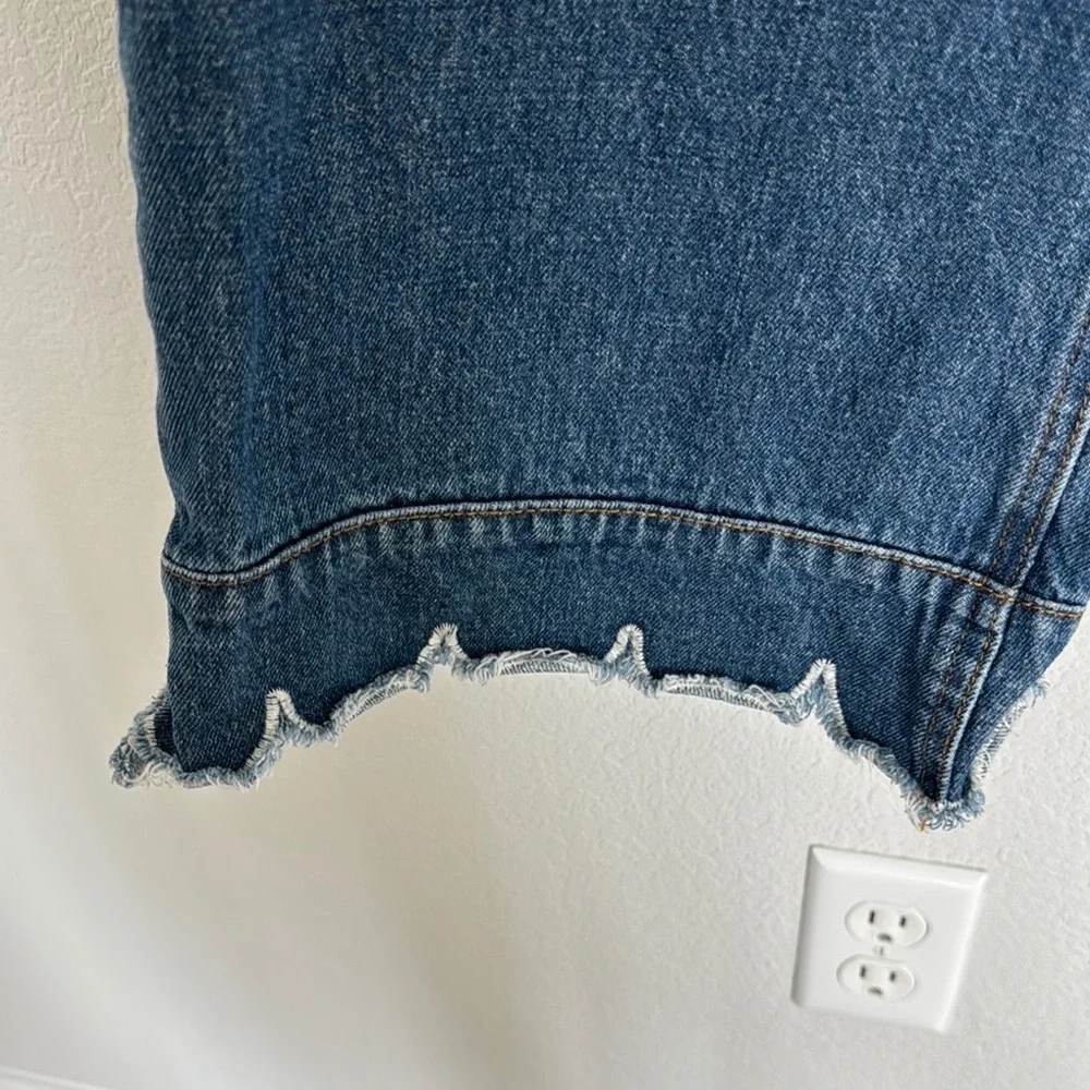 Anthropologie English Factory Wide Leg Flare Button Down Jeans Size S - Picture 4 of 7